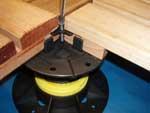 Bison Level-It LC adjustable pedestal suppore Ipe wood tile with FSI fastening kit